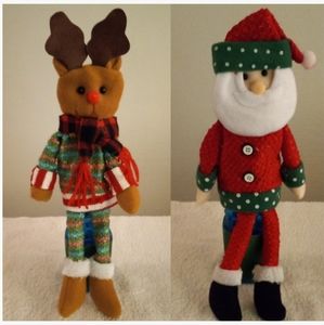 2 Christmas Wine Bottle Covers
